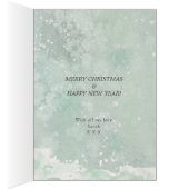 Kerstwintersneeuw één I-liefdeskaart (Binnen (Rechts))