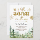 Kerstwintersneeuwvlok is onderweg kaart (Voorkant)