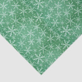 Kerstwintersneeuwvlokken die groen worden tissuepapier (Detail)