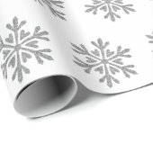 Kerstwintersneeuwvlokken Verpakkingspapier Cadeaupapier (Rol Hoek)