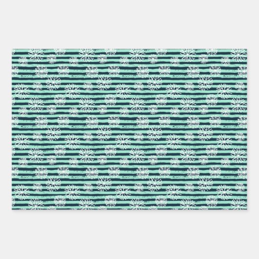 Kerstwinterstremmen Inpakpapier Vel (Voorkant)