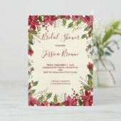 Kerstwintervakantie vrijgezellenfeest uitnodiging (Staand voorkant)