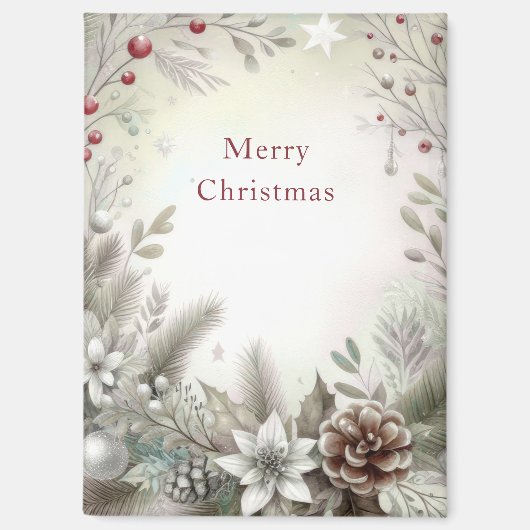 kerstwintervakantiemagnet magneet (Voorkant)