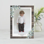 Kerstwintervakanties Prettige feestdagen foto Feestdagenkaart (Staand voorkant)