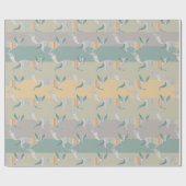 Kerstwinterwonder Fox Cadeaupapier (Vlak)