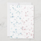 Kerstwinterzegel Penguin Gender onthulling Kaart (Achterkant)