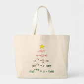 kerstWiskunde Grote Tote Bag (Voorkant)