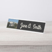 Kerstwit Bureau Naambordje (Voorkant)