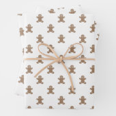 kerstwit goud schattig ontbijtkokerbrood inpakpapier vel (In situ)