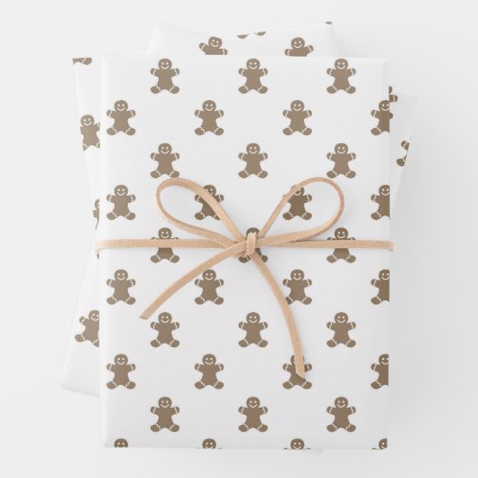 kerstwit goud schattig ontbijtkokerbrood inpakpapier vel (In situ)