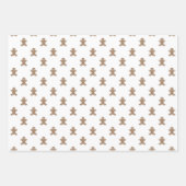 kerstwit goud schattig ontbijtkokerbrood inpakpapier vel (Voorkant)