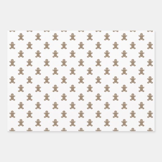 kerstwit goud schattig ontbijtkokerbrood inpakpapier vel (Voorkant)