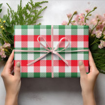 kerstwit groen en rood buffel