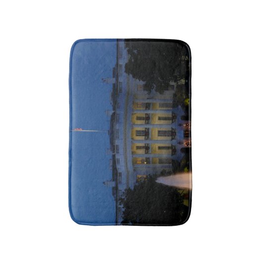 Kerstwit huis in Washington DC Badmat (Voorkant Verticaal)