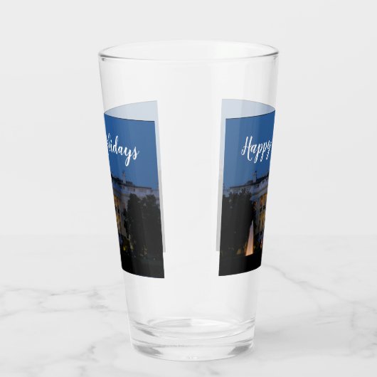 Kerstwit huis in Washington DC Glas (Rechts)