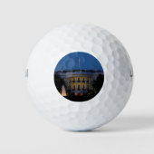 Kerstwit huis in Washington DC Golfballen (Voorkant)