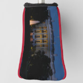 Kerstwit huis in Washington DC Golfheadcover (Draai 90)