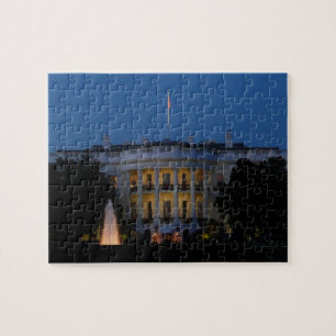 Kerstwit huis in Washington DC Legpuzzel