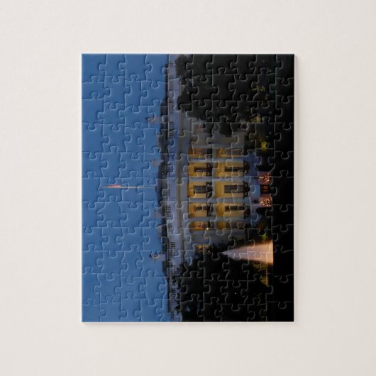 Kerstwit huis in Washington DC Legpuzzel (Verticaal)