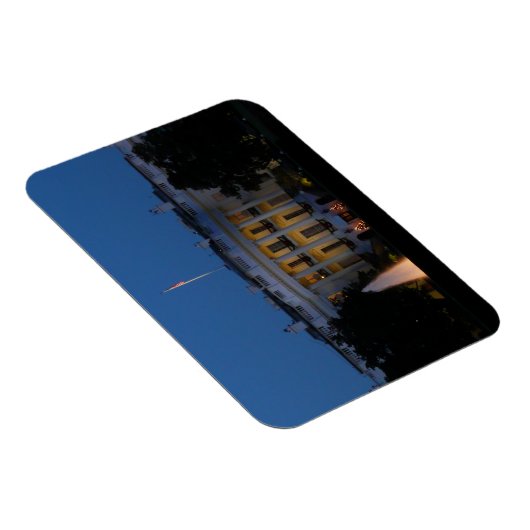 Kerstwit huis in Washington DC Magneet (Rechterzijde)