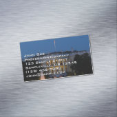 Kerstwit huis in Washington DC Magnetisch Visitekaartje (Voorbeeld)