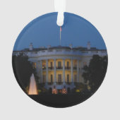 Kerstwit huis in Washington DC Ornament (achterkant)