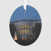 Kerstwit huis in Washington DC Ornament (voorkant)