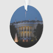 Kerstwit huis in Washington DC Ornament (voorkant)