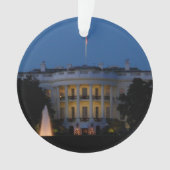 Kerstwit huis in Washington DC Ornament (voorkant)