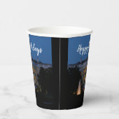 Kerstwit huis in Washington DC Papieren Bekers (Rechts)