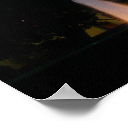 Kerstwit huis in Washington DC Poster (Hoek)