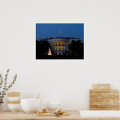Kerstwit huis in Washington DC Poster (Keuken)