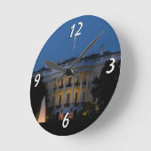 Kerstwit huis in Washington DC Ronde Klok (Hoek)