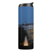 Kerstwit huis in Washington DC Thermosbeker (Gedraaid links)