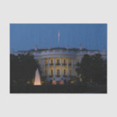 Kerstwit huis in Washington DC Tissuepapier (Voorkant)