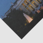 Kerstwit huis in Washington DC Tissuepapier (Detail)