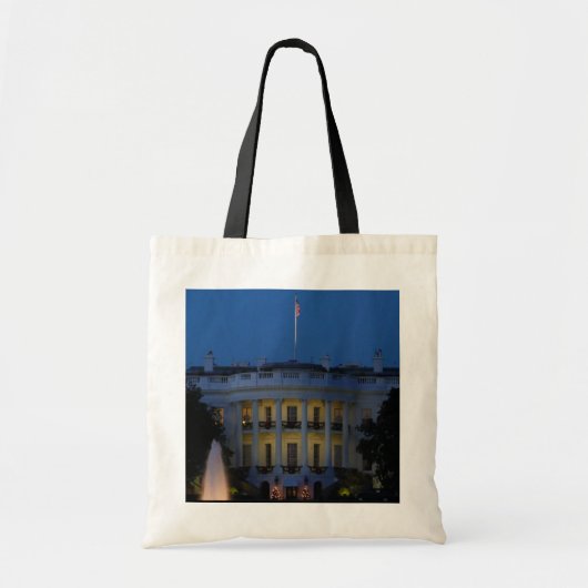 Kerstwit huis in Washington DC Tote Bag (Voorkant)