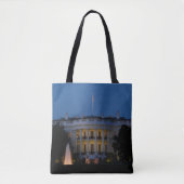 Kerstwit huis in Washington DC Tote Bag (Voorkant)