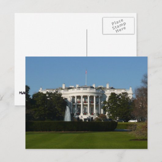 Kerstwit huis voor Feestdagen Washington DC (Voorkant / Achterkant)