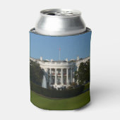 Kerstwit huis voor Feestdagen Washington DC Blikjeskoeler (Blikje Voorkant)