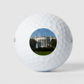 Kerstwit huis voor Feestdagen Washington DC Golfballen (Voorkant)
