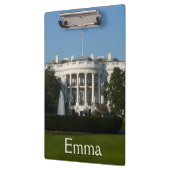 Kerstwit huis voor Feestdagen Washington DC Klembord (Links)