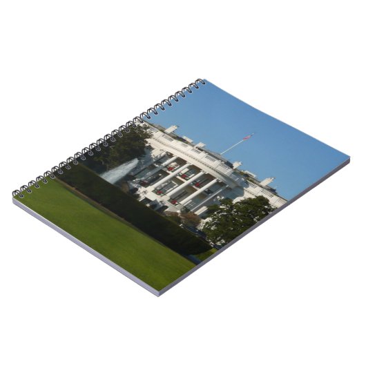 Kerstwit huis voor Feestdagen Washington DC Notitieboek (Linkerzijde)