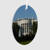 Kerstwit huis voor Feestdagen Washington DC Ornament (voorkant)