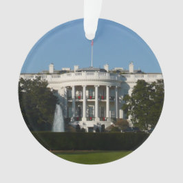 Kerstwit huis voor Feestdagen Washington DC Ornament