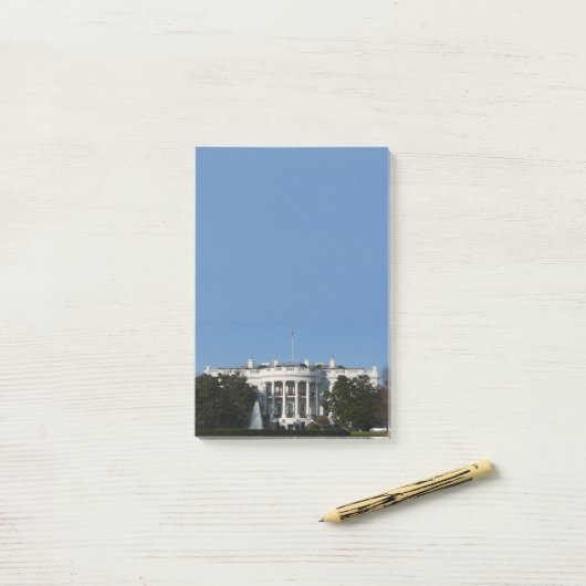 Kerstwit huis voor Feestdagen Washington DC Post-it® Notes (Op bureau)
