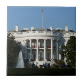 Kerstwit huis voor Feestdagen Washington DC Tegeltje (Voorkant)