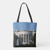 Kerstwit huis voor Feestdagen Washington DC Tote Bag (Achterkant)