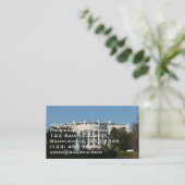 Kerstwit huis voor Feestdagen Washington DC Visitekaartje (Staand voorkant)