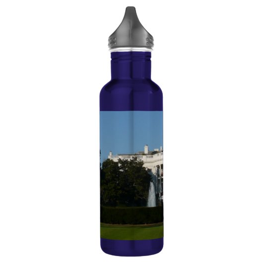 Kerstwit huis voor Feestdagen Washington DC Waterfles (Links)